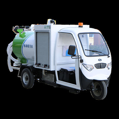 Qualität  Factory Small Automatic 1200L 3 Wheel Vacuum Sewage Suction Tanker Truck For Sale usine